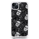 Skull Skeleton Pattern Texture iPhone 14 Plus TPU UV Print Case