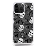 Skull Skeleton Pattern Texture iPhone 14 Pro Max TPU UV Print Case