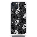 Skull Skeleton Pattern Texture iPhone 13 mini TPU UV Print Case