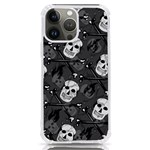 Skull Skeleton Pattern Texture iPhone 13 Pro Max TPU UV Print Case