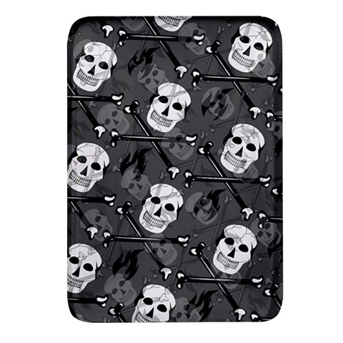 Skull Skeleton Pattern Texture Rectangular Glass Fridge Magnet (4 pack) from ArtsNow.com Front
