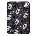 Skull Skeleton Pattern Texture Rectangular Glass Fridge Magnet (4 pack)
