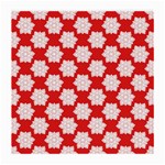 Christmas Snowflakes Background Pattern Medium Glasses Cloth