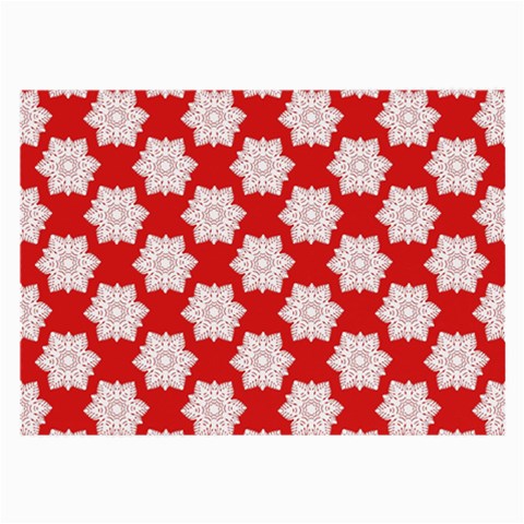 Christmas Snowflakes Background Pattern Large Glasses Cloth (2 Sides) from ArtsNow.com Front