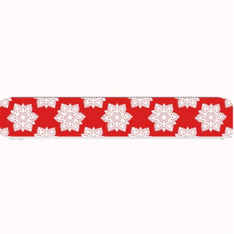 Christmas Snowflakes Background Pattern Small Bar Mat from ArtsNow.com 24 x4  Bar Mat