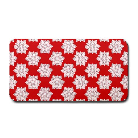 Christmas Snowflakes Background Pattern Medium Bar Mat from ArtsNow.com 16 x8.5  Bar Mat