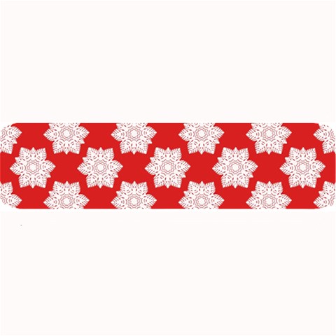 Christmas Snowflakes Background Pattern Large Bar Mat from ArtsNow.com 32 x8.5  Bar Mat