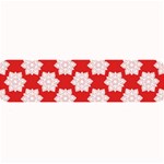 Christmas Snowflakes Background Pattern Large Bar Mat