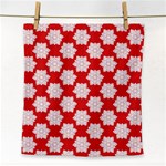 Christmas Snowflakes Background Pattern Face Towel