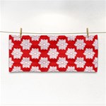 Christmas Snowflakes Background Pattern Hand Towel