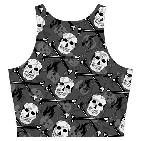 Skull Skeleton Pattern Texture Cut Out Top from ArtsNow.com Back