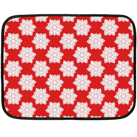 Christmas Snowflakes Background Pattern Fleece Blanket (Mini) from ArtsNow.com 35 x27  Blanket