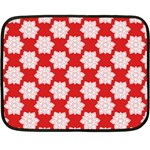 Christmas Snowflakes Background Pattern Fleece Blanket (Mini)