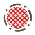 Christmas Snowflakes Background Pattern Poker Chip Card Guard (10 pack)