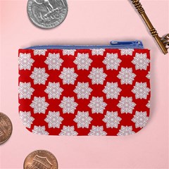 Christmas Snowflakes Background Pattern Mini Coin Purse from ArtsNow.com Back