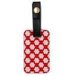 Christmas Snowflakes Background Pattern Luggage Tag (one side)
