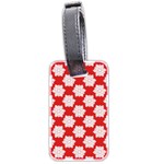 Christmas Snowflakes Background Pattern Luggage Tag (two sides)