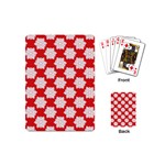 Christmas Snowflakes Background Pattern Playing Cards Single Design (Mini)