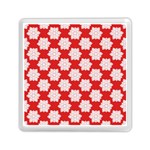 Christmas Snowflakes Background Pattern Memory Card Reader (Square)
