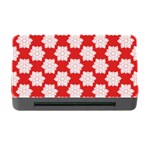 Christmas Snowflakes Background Pattern Memory Card Reader with CF