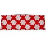 Christmas Snowflakes Background Pattern Body Pillow Case (Dakimakura)