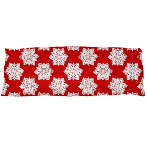 Christmas Snowflakes Background Pattern Body Pillow Case Dakimakura (Two Sides) from ArtsNow.com Front