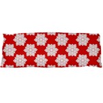 Christmas Snowflakes Background Pattern Body Pillow Case Dakimakura (Two Sides)