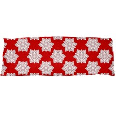 Christmas Snowflakes Background Pattern Body Pillow Case Dakimakura (Two Sides) from ArtsNow.com Back