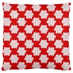Christmas Snowflakes Background Pattern Large Cushion Case (One Side)