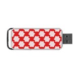 Christmas Snowflakes Background Pattern Portable USB Flash (Two Sides)