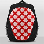 Christmas Snowflakes Background Pattern Backpack Bag