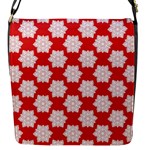 Christmas Snowflakes Background Pattern Flap Closure Messenger Bag (S)