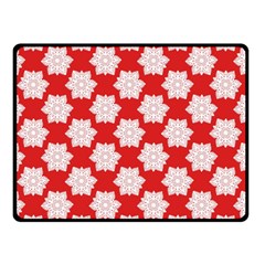 Christmas Snowflakes Background Pattern Two Sides Fleece Blanket (Small) from ArtsNow.com 45 x34  Blanket Front