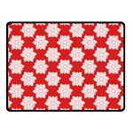 Christmas Snowflakes Background Pattern Two Sides Fleece Blanket (Small)