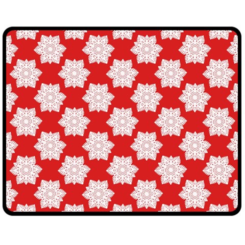 Christmas Snowflakes Background Pattern Two Sides Fleece Blanket (Medium) from ArtsNow.com 58.8 x47.4  Blanket Front