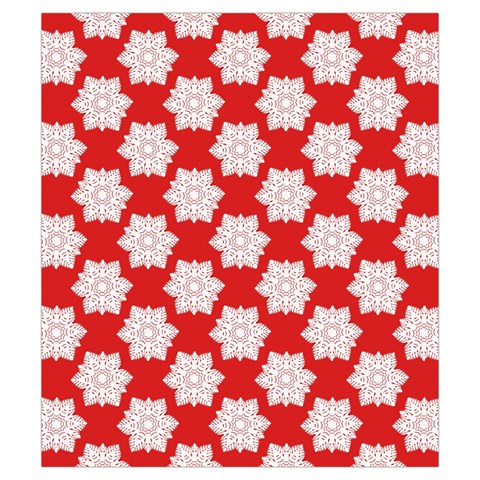 Christmas Snowflakes Background Pattern Drawstring Pouch (Small) from ArtsNow.com Back