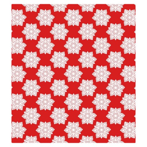 Christmas Snowflakes Background Pattern Drawstring Pouch (Medium) from ArtsNow.com Back