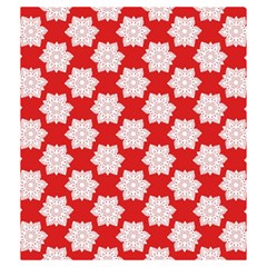 Christmas Snowflakes Background Pattern Drawstring Pouch (Medium) from ArtsNow.com Back