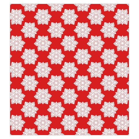 Christmas Snowflakes Background Pattern Drawstring Pouch (Large) from ArtsNow.com Front