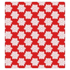 Christmas Snowflakes Background Pattern Drawstring Pouch (Large) from ArtsNow.com Back