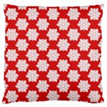 Christmas Snowflakes Background Pattern Standard Premium Plush Fleece Cushion Case (One Side)