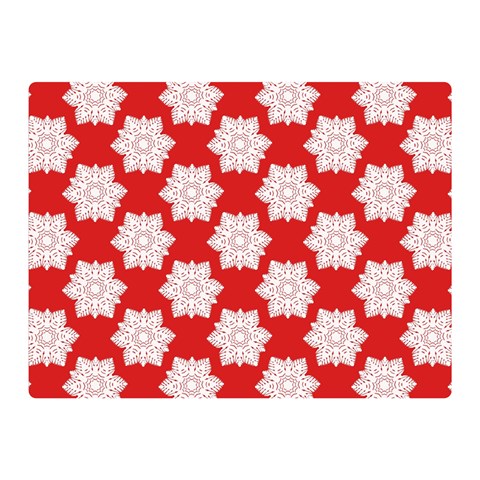 Christmas Snowflakes Background Pattern Two Sides Premium Plush Fleece Blanket (Mini) from ArtsNow.com 35 x27  Blanket Front
