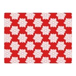 Christmas Snowflakes Background Pattern Two Sides Premium Plush Fleece Blanket (Mini)