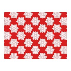 Christmas Snowflakes Background Pattern Two Sides Premium Plush Fleece Blanket (Mini) from ArtsNow.com 35 x27  Blanket Back