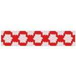 Christmas Snowflakes Background Pattern Small Premium Plush Fleece Scarf