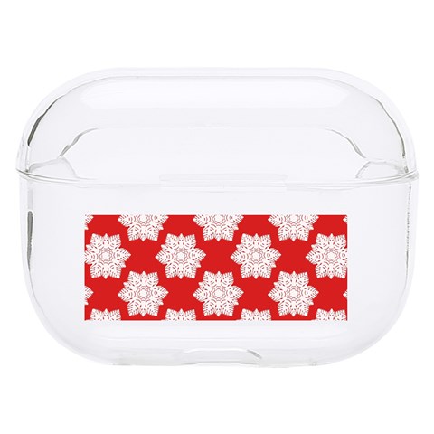 Christmas Snowflakes Background Pattern Hard PC AirPods Pro Case from ArtsNow.com Front