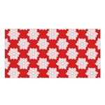 Christmas Snowflakes Background Pattern Satin Shawl 45  x 80 