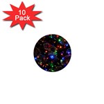 Christmas Lights 1  Mini Buttons (10 pack) 