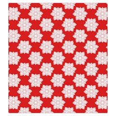 Christmas Snowflakes Background Pattern Drawstring Pouch (2XL) from ArtsNow.com Back