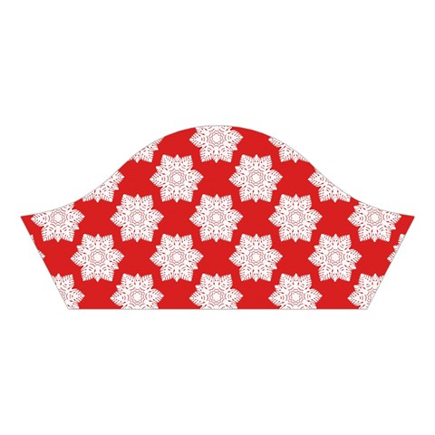 Christmas Snowflakes Background Pattern Cotton Crop Top from ArtsNow.com Left Sleeve